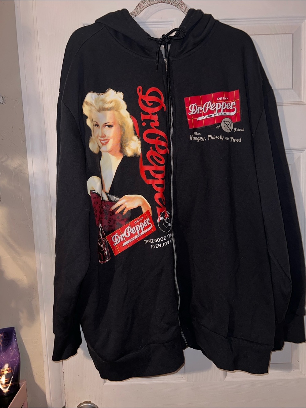 Dr Pepper full zip up hoodie men’s size XXXL